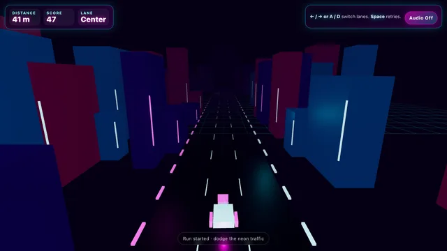 Neon Lane Runner