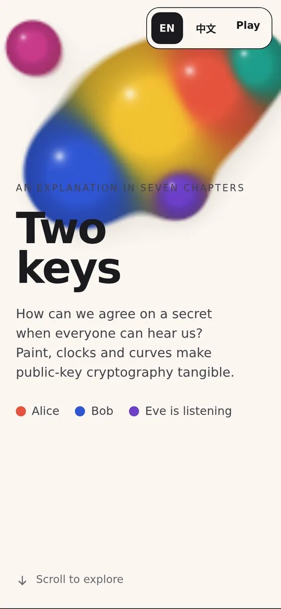 Two Keys · 两把钥匙 · 截图 1