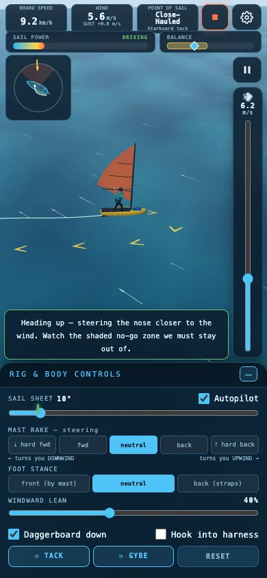 Windsurf Simulator / 帆板模拟器 · 截图 2
