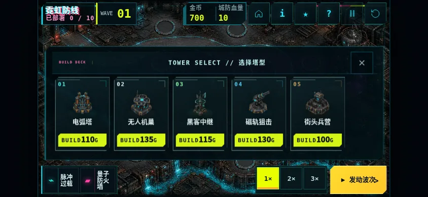 霓虹防线 · Phaser 重制版 · 截图 3