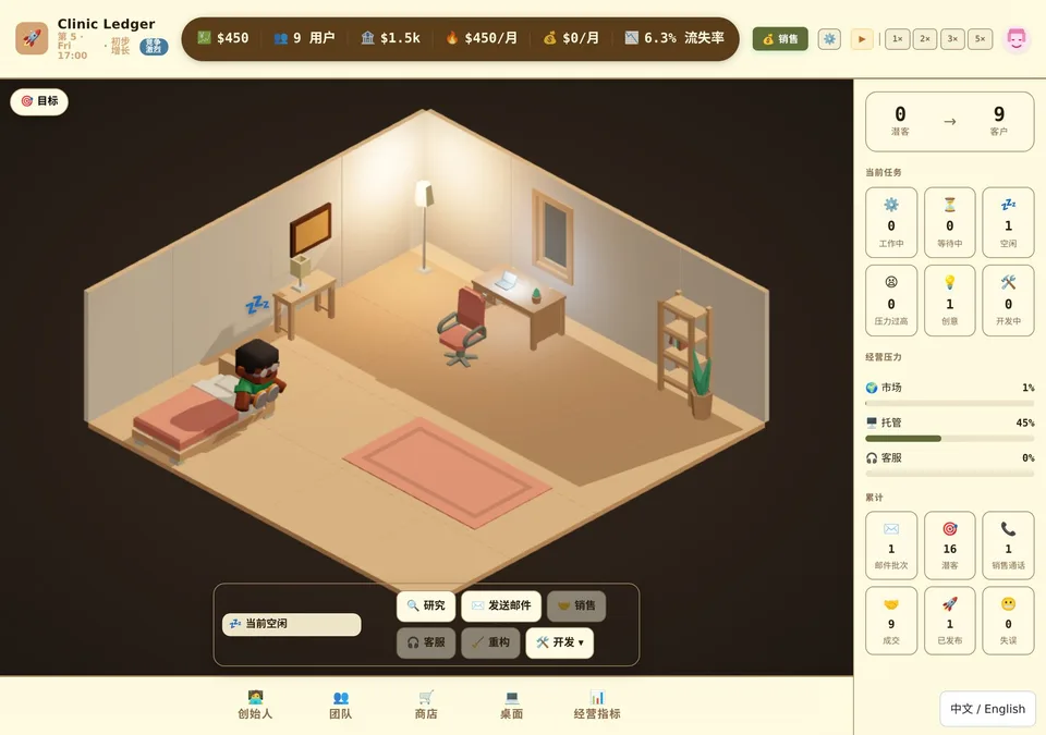 failunicorn · 创业模拟器 · 截图 2